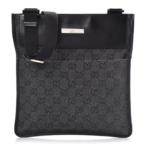 gucci black cross over bag|Gucci crossbody vintage bag.